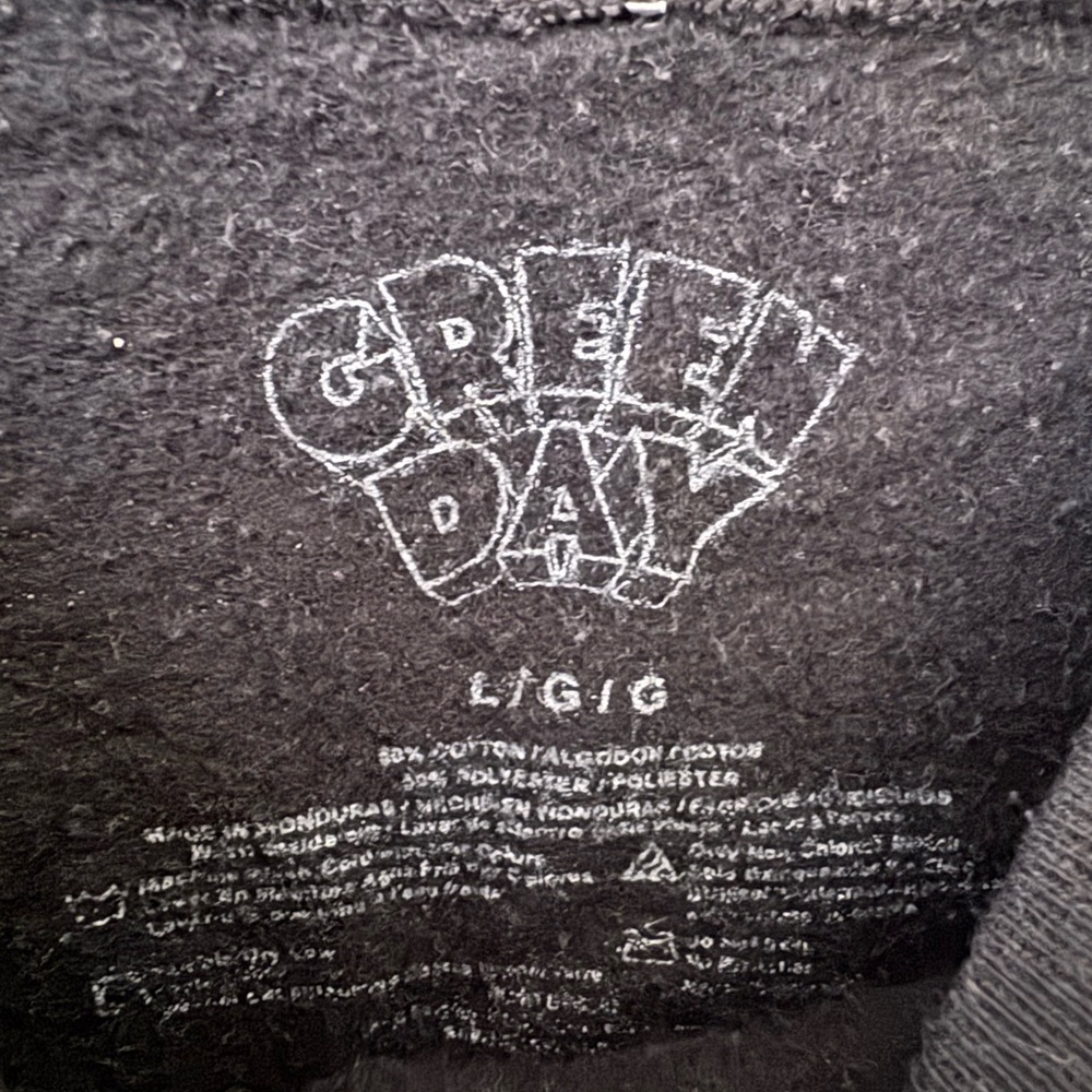 Green Day Black American Idiot Graphic Sweatshirt - Picture 3 of 4